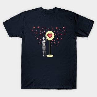 Cyborg girl dreams of love. Cyber Love T-Shirt